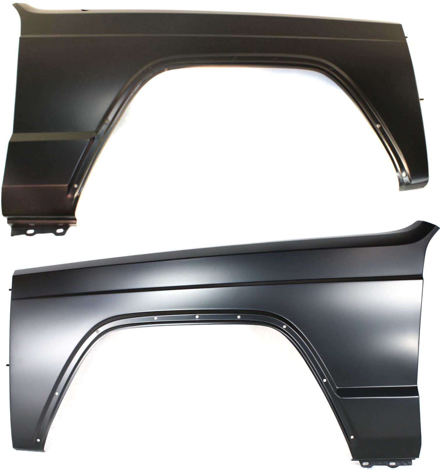 AM CHEROKEE 84-96 WAGONEER 84-90 FRONT FENDER RH AND LH Primed SKU SET 5071 Partslink CH1241208 CH1240125 OEM 55235226-55235227