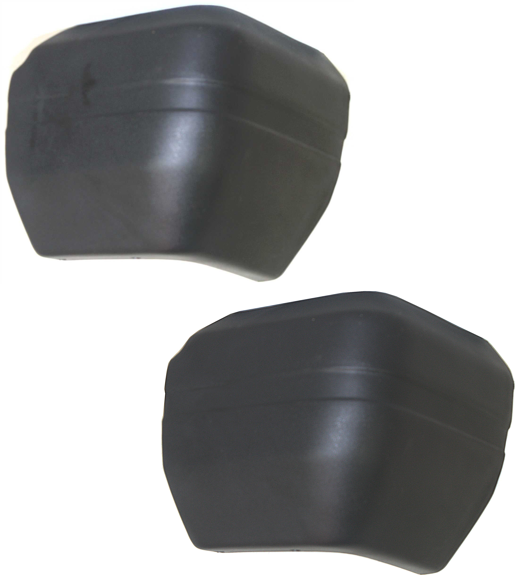 AM WAGONEER 84-90 CHEROKEE 84-96 REAR BUMPER END RH AND LH Textured w o Tire Mount Holes SKU SET 5083-1 Partslink CH1105137 CH1104136 OEM 55029244-55029245