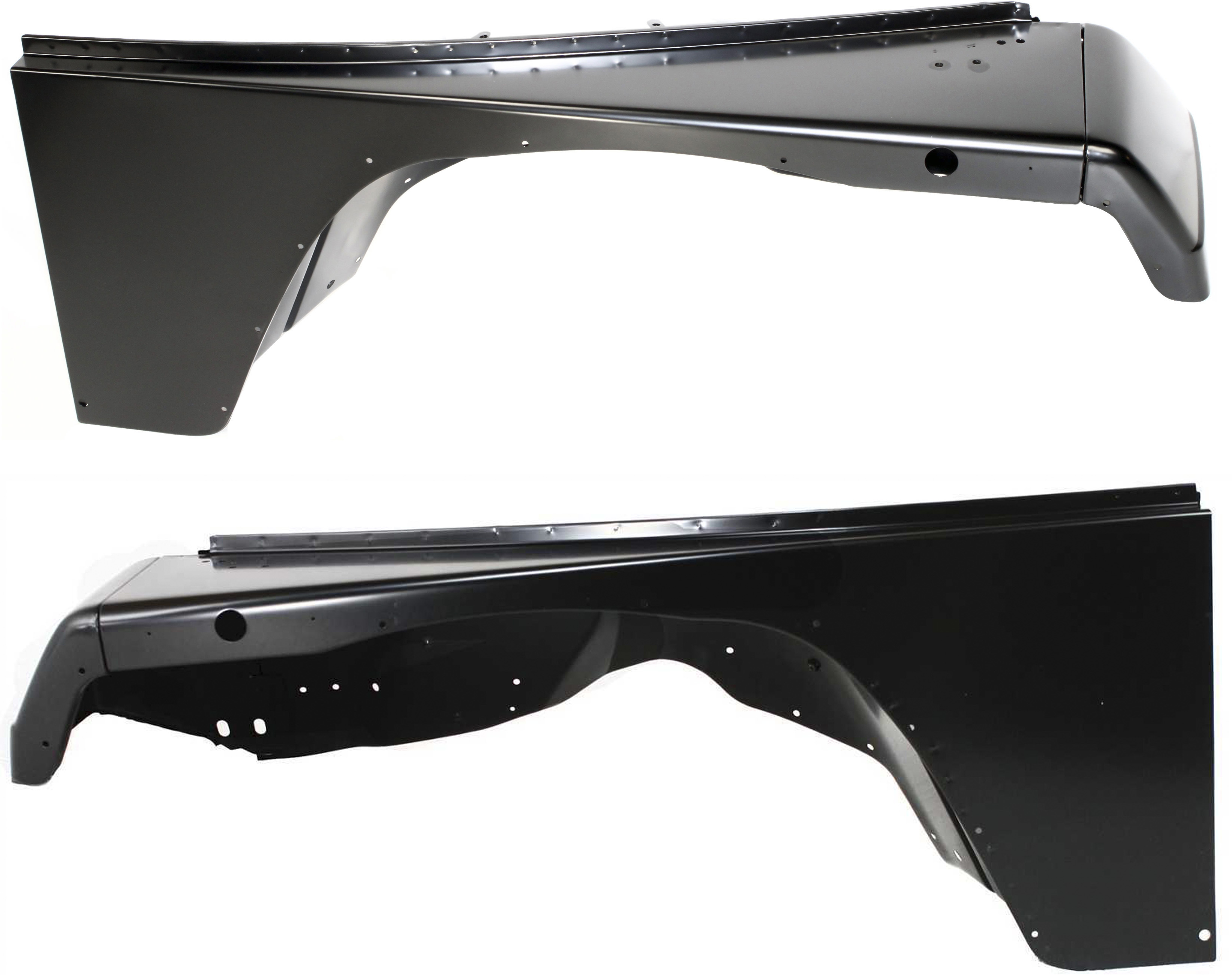 AM WRANGLER YJ 87-95 FRONT FENDER RH AND LH Primed 93-95 Exc. Renegade Model SKU SET 5091 Partslink CH1241124 CH1240126 OEM 55345024-55176357