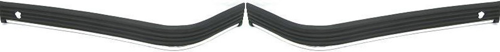 AM C K FULL SIZE P U 88-02 FRONT BUMPER MOLDING RH AND LH Impact Strip Plastic Chrome 2 Piece Type SKU SET 5778-1 Partslink GM1059214 GM1058214 OEM 15682318-15682317