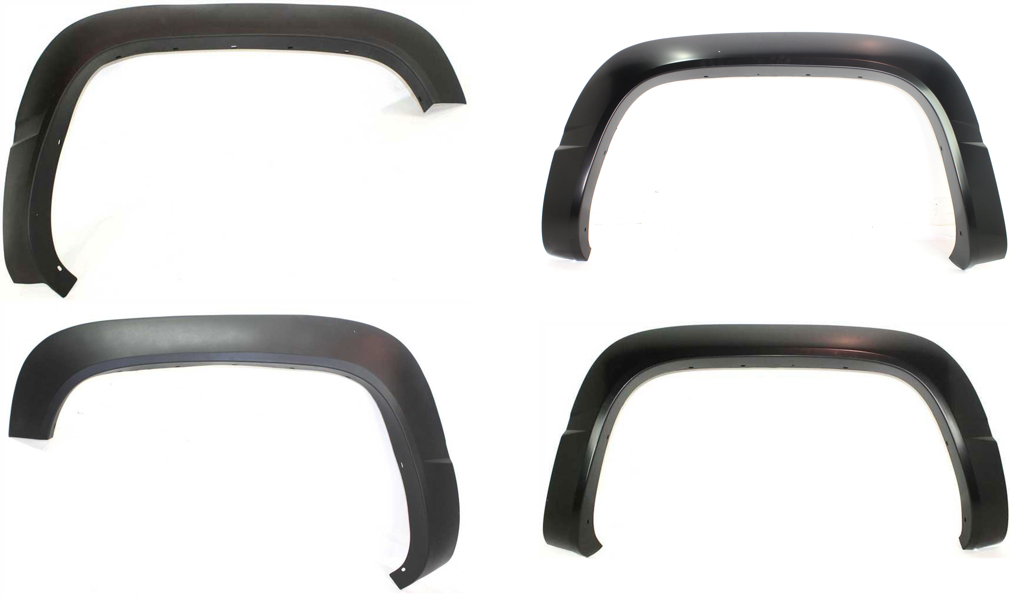 AM C K FULL SIZE P U 88-99 TAHOE 95-00 FRONT AND REAR WHEEL OPENING MOLDINGS RH AND LH OE Style Primed Set of 4 SKU SET 5796-4 Partslink GM1291115 GM1290115 GM1791115 GM1790115 OEM 15723502-15723501-15723522-157