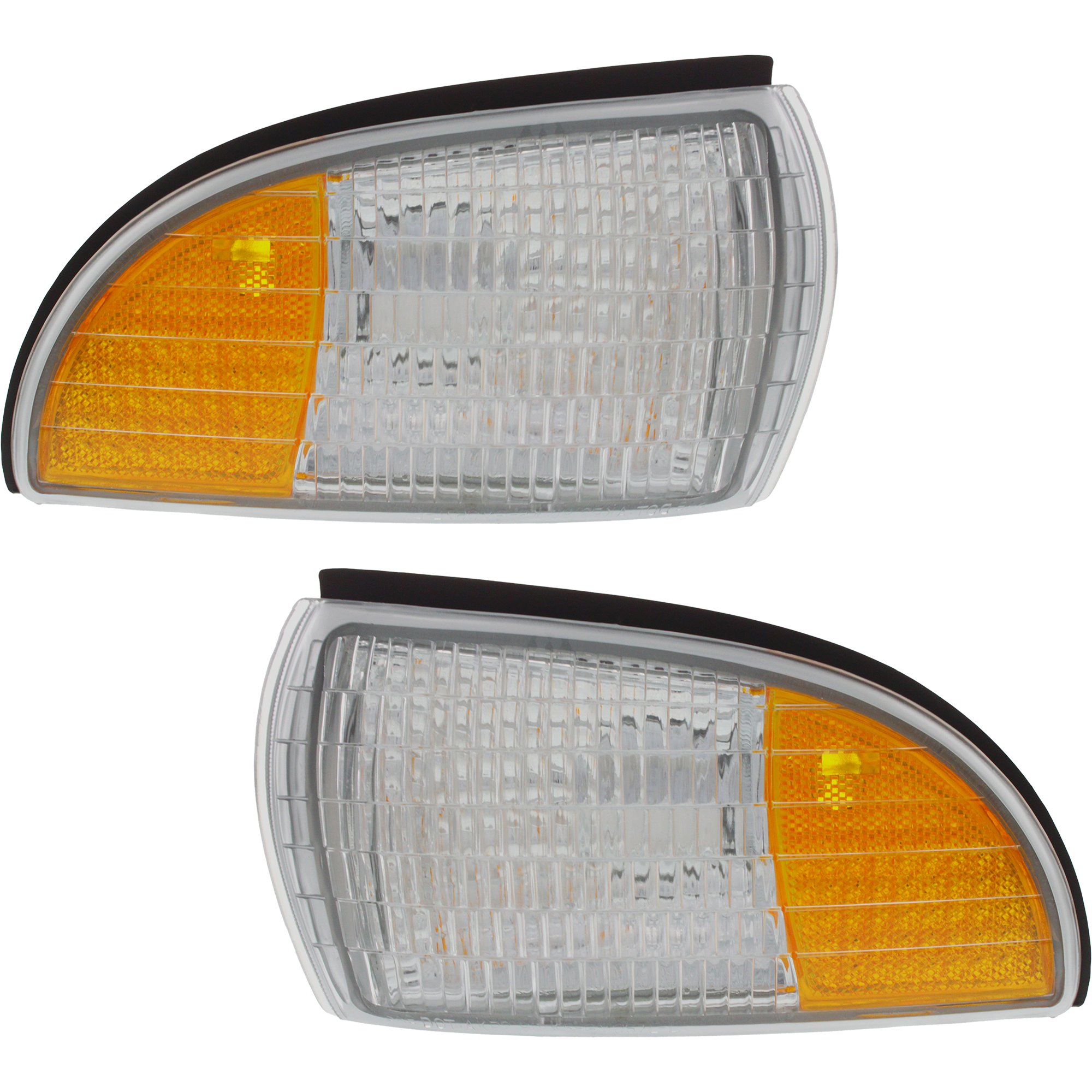 AM CAPRICE 91-96 FRONT SIDE MARKER RH AND LH Lens and Housing w o Cornering Lamp Equipped SKU SET 6290 Partslink GM2551146 GM2550146 OEM 5976558-5976557