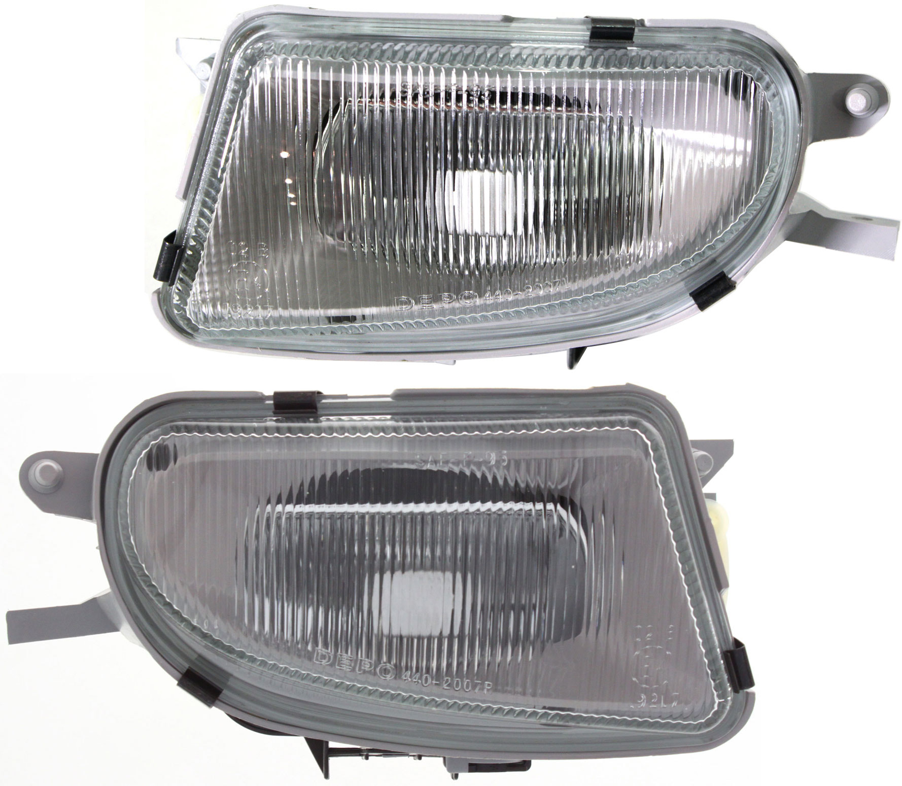AM C43 AMG 98-00 E430-00-02 FRONT FOG LAMP RH AND LH Assembly SKU SET 65516 Partslink MB2592101 MB2593101 OEM 1708200156-1708200256