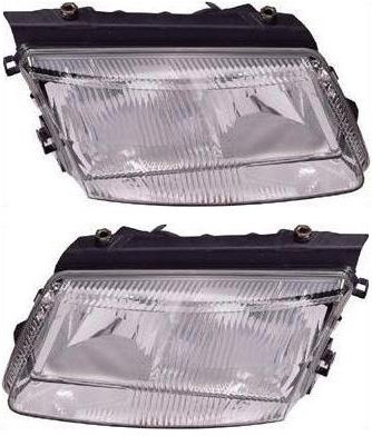 AM PASSAT 98-01 HEAD LAMP RH AND LH without Bulb Halogen SKU SET 65543 Partslink VW2502112 VW2503112 OEM 3B0941017Q 3B0941018Q