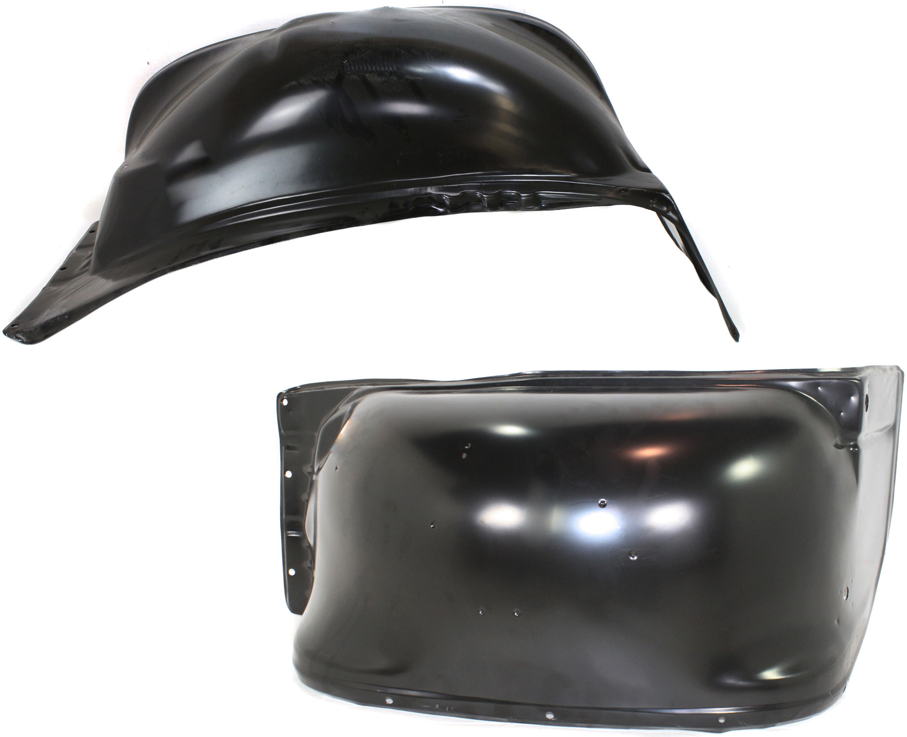 AM C K SERIES PU SUBURBAN 73-80 INNER FENDER RH AND LH Wheelhouse Steel Black SKU SET 6703 Partslink GM1246101 GM1247101 OEM 14007548-14016553