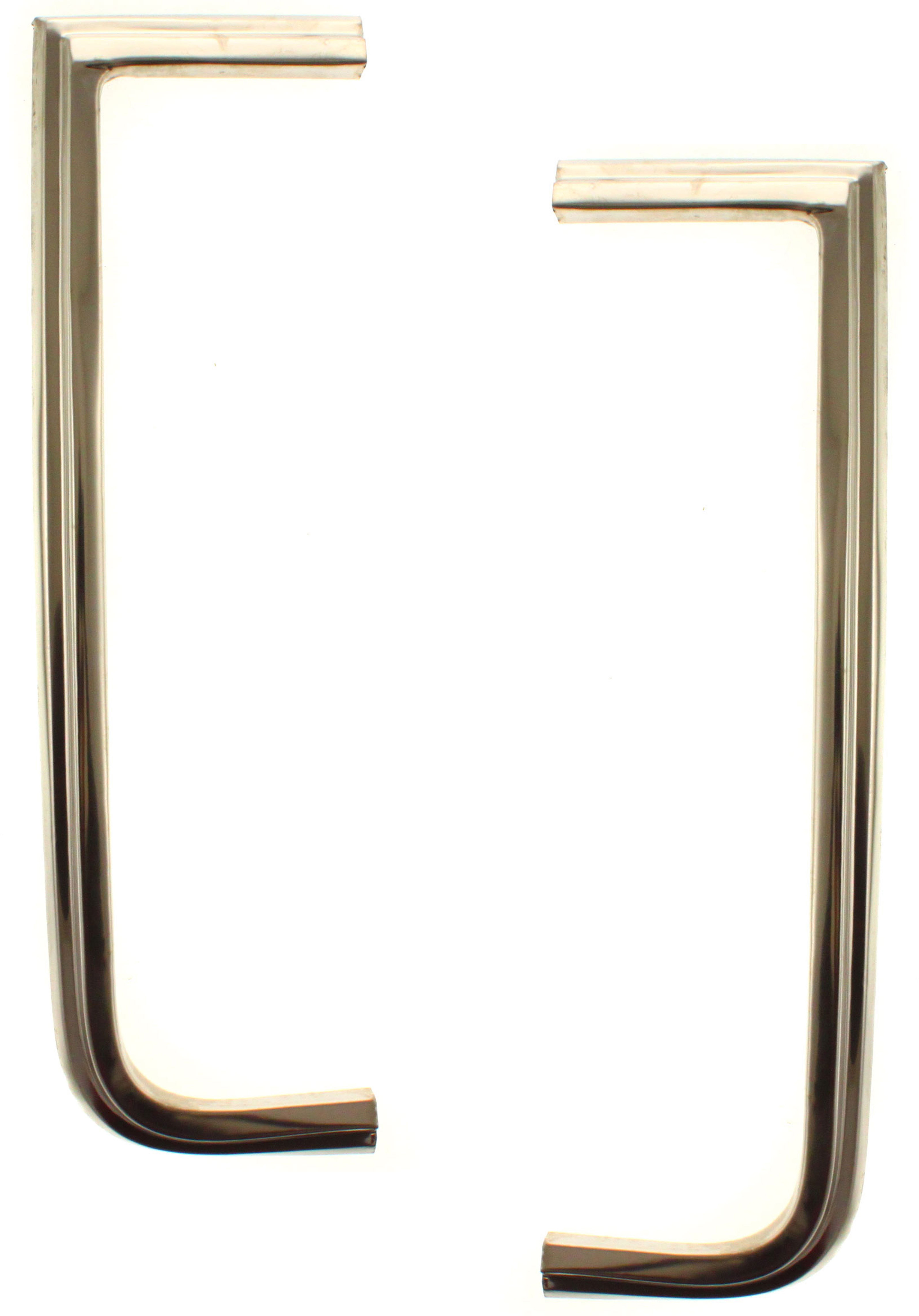 AM C K FULL SIZE P U 83-88 GRILLE MOLDING RH AND LH Chrome Mounts on fender SKU SET 6787 Partslink GM1213101 GM1212101 OEM 15593228-15593227