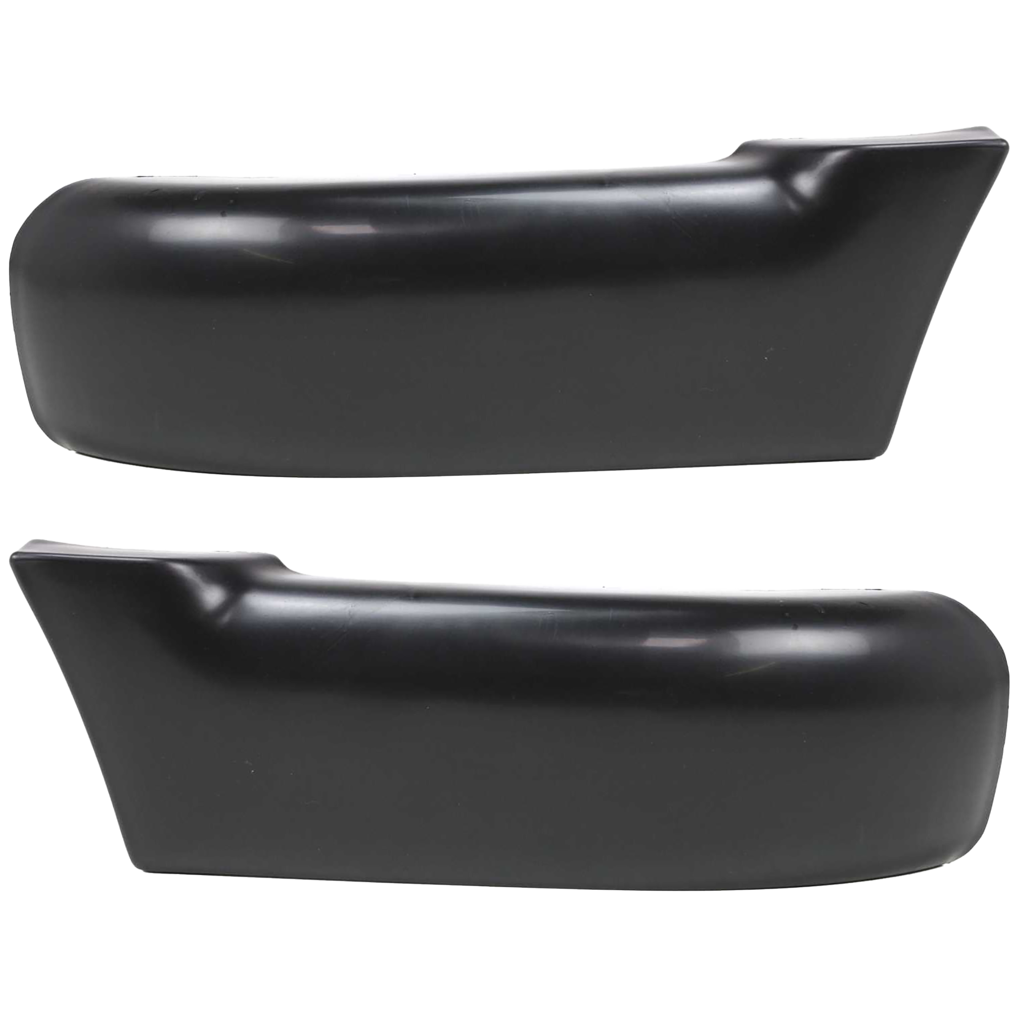 AM S10 PICKUP 94-97 FRONT BUMPER END RH AND LH Primed w o Side Molding Holes SKU SET 6990 Partslink GM1005140 GM1004141 OEM 12383112-12383111