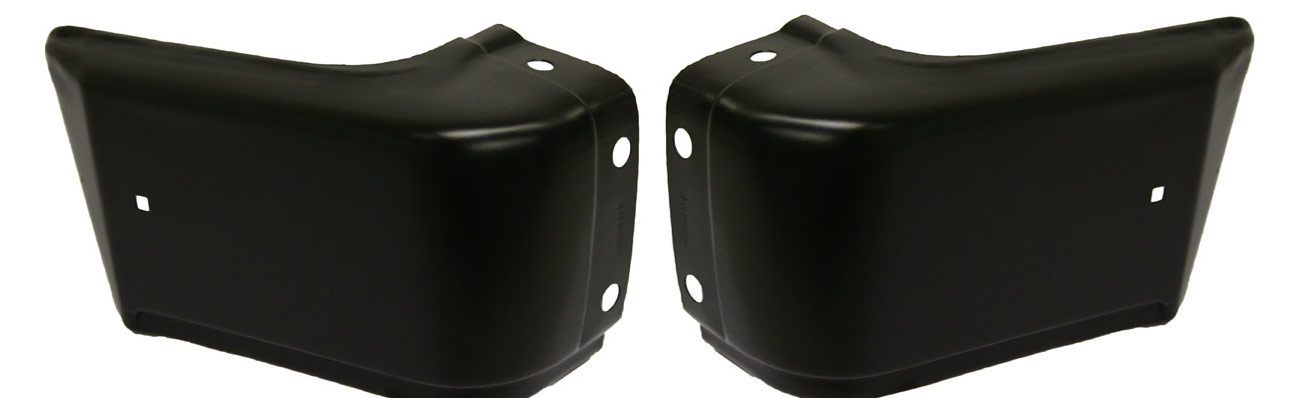 AM NISSAN PICKUP 83-86 FRONT BUMPER END RH AND LH Primed SKU SET 723-1 Partslink NI1005123 NI1004123 OEM 6203410W02-6203510W02