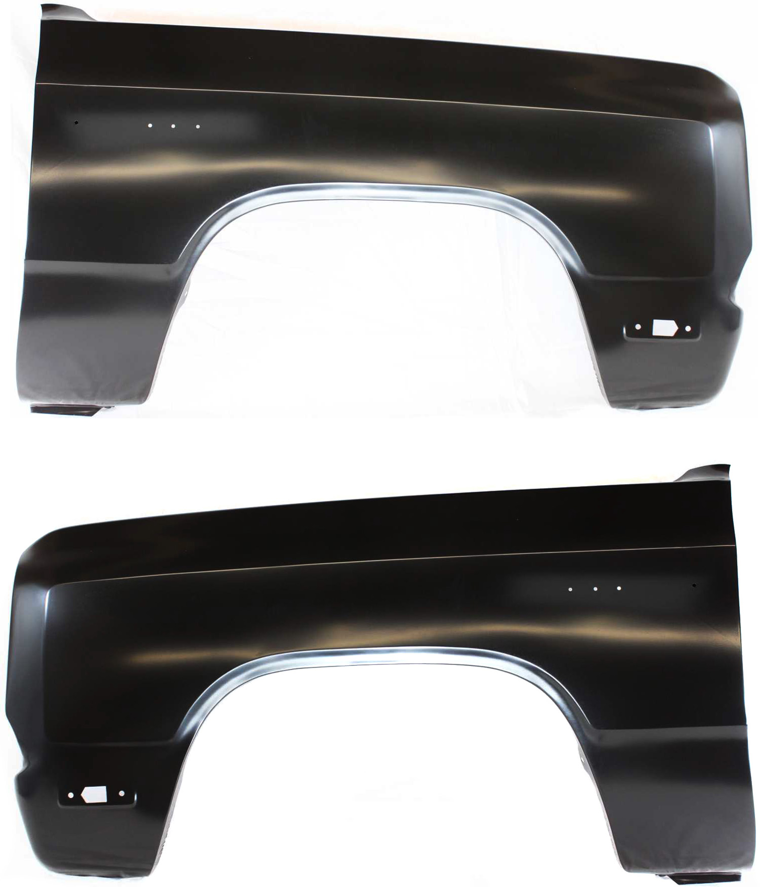 AM DODGE FULL SIZE P U 81-93 FRONT FENDER RH AND LH Primed SKU SET 7263 Partslink CH1241118 CH1240118 OEM 4504124-4504125