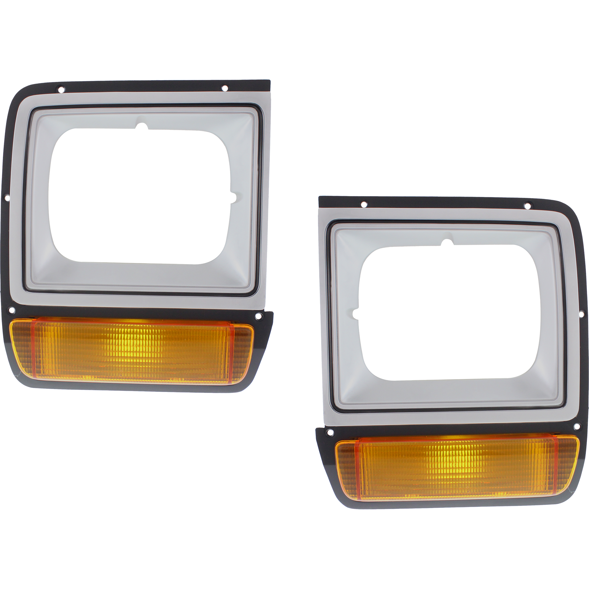 AM FULL SIZE PICKUP 86-90 HEAD LAMP DOOR RH and LH Included w Single H L Painted SKU SET 7289 Partslink CH2513122 CH2512122 OEM 4249810-4249811
