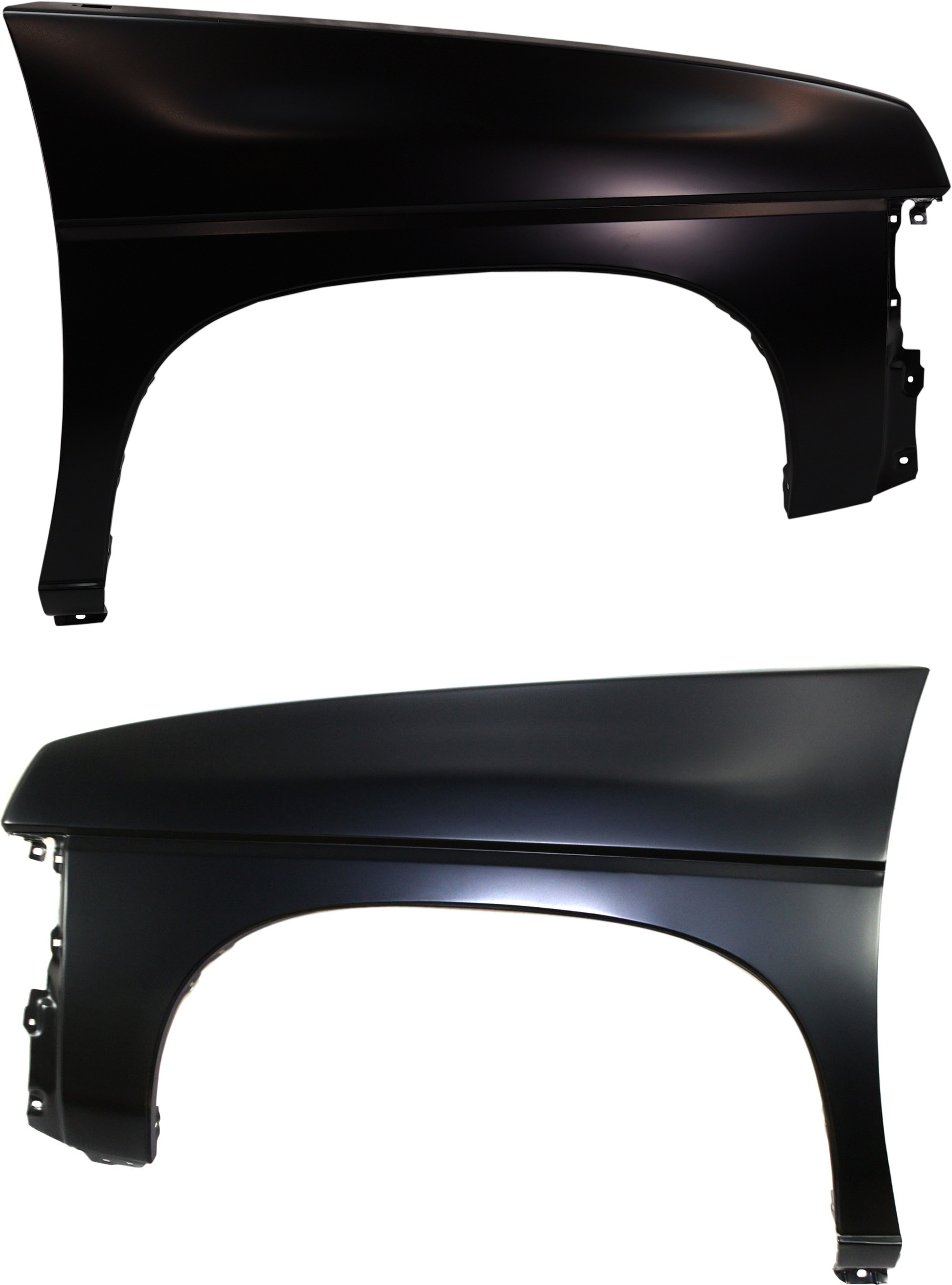 AM NISSAN PICKUP 89-97 FRONT FENDER RH AND LH Primed RWD SKU SET 752-2 Partslink NI1240118 NI1241121 OEM 6311392G31-6311292G35