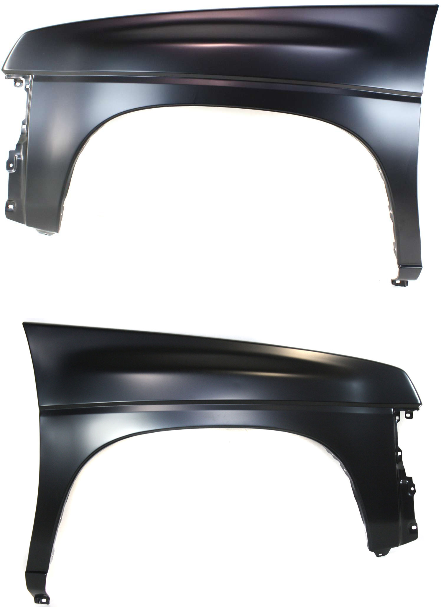 AM PATHFINDER 90-95 PICKUP 89-97 FRONT FENDER RH AND LH Primed 4WD SKU SET 753-1 Partslink NI1241122 NI1240119 OEM 6311294G35-6311394G31
