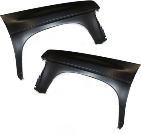 AM PATHFINDER 87-89 PICKUP 86-88 FRONT FENDER RH AND LH Primed 4WD SKU SET 753 Partslink NI1241115 NI1240119 OEM 6311231G30-6311394G31