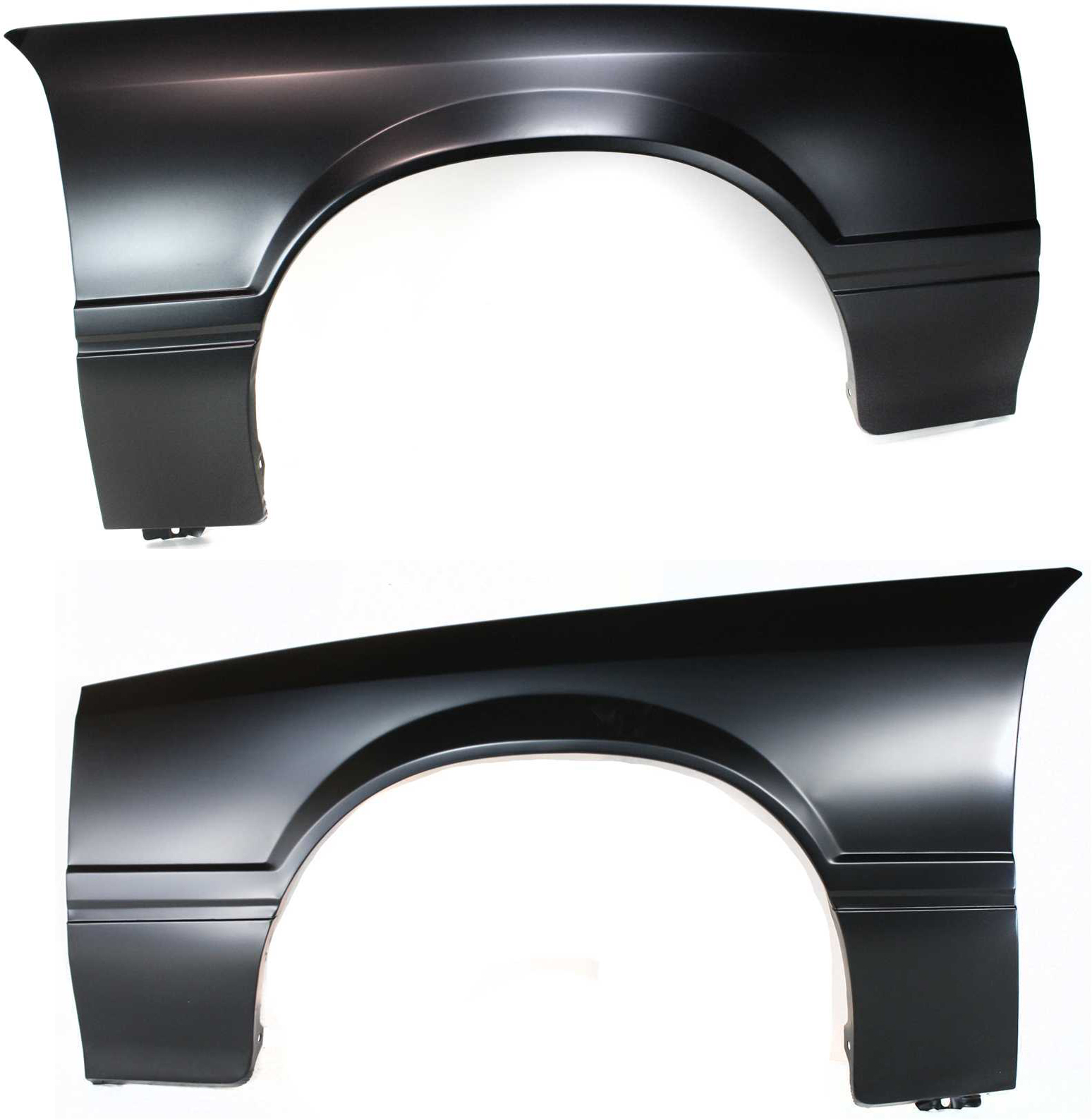 AM MUSTANG 87-90 FRONT FENDER RH AND LH Primed SKU SET 7631 Partslink FO1240108 FO1241109 OEM E1ZZ16005A E1ZZ16006A