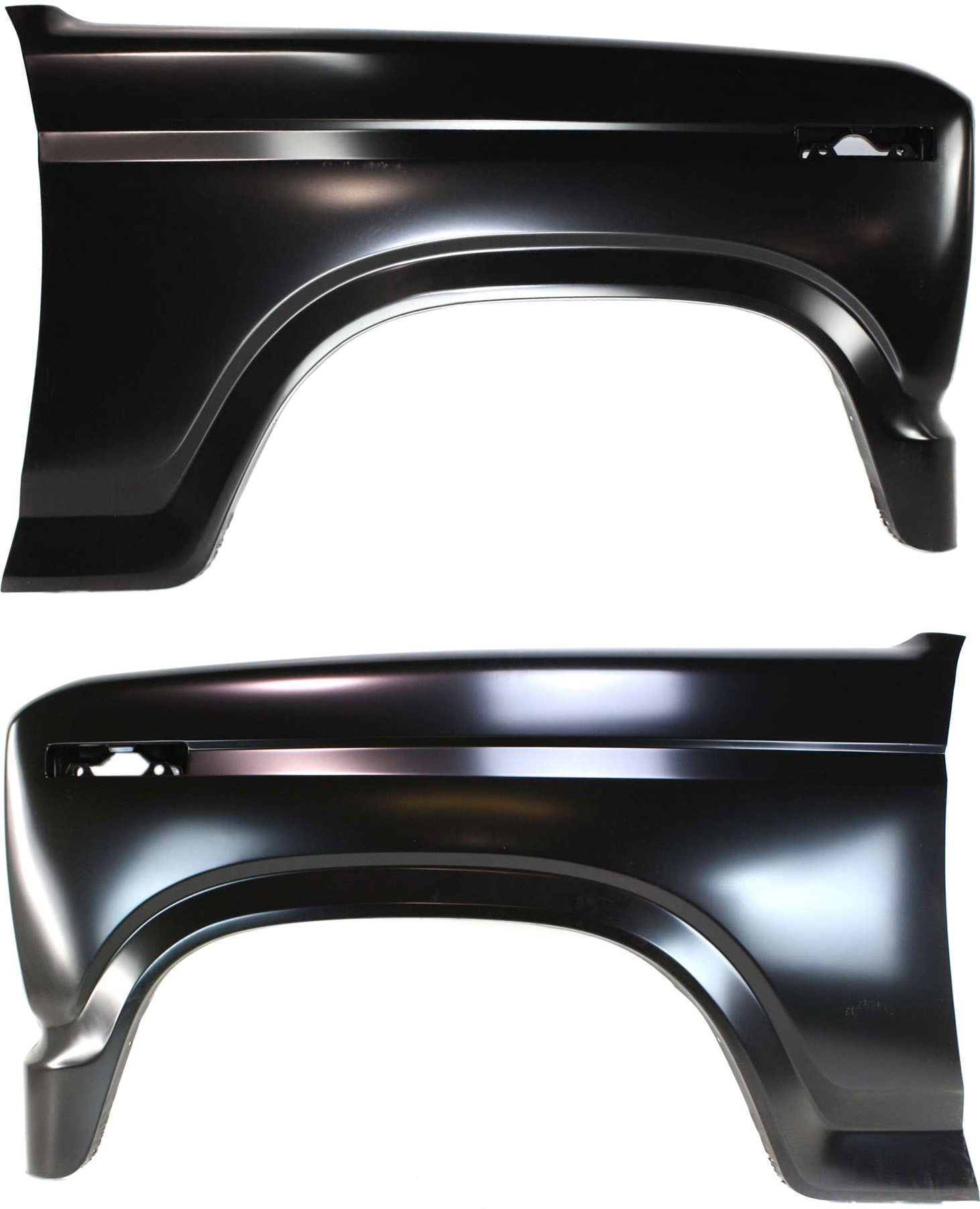 AM F SERIES 80-86 FRONT FENDER RH AND LH Primed SKU SET 7703 Partslink FO1240107 FO1241108 OEM E1TZ16005B E1TZ16006B