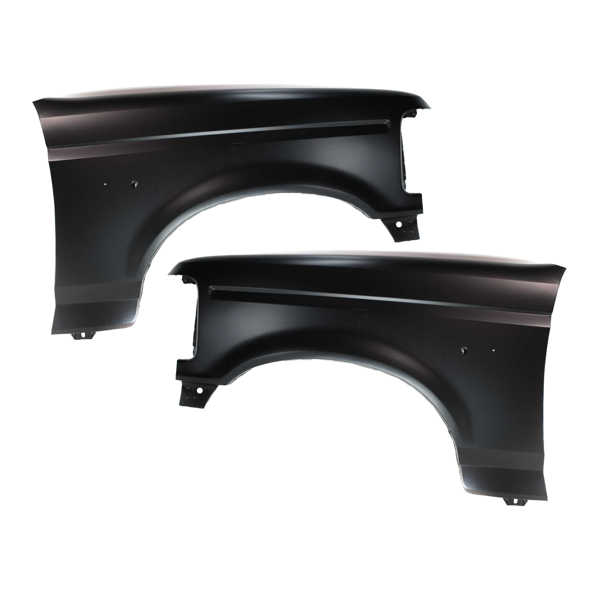 AM F SERIES 92-97 FRONT FENDER RH AND LH Primed CAPA SKU SET 7781Q Partslink FO1240138C FO1241136C OEM F2TZ16005A F4TZ16006A