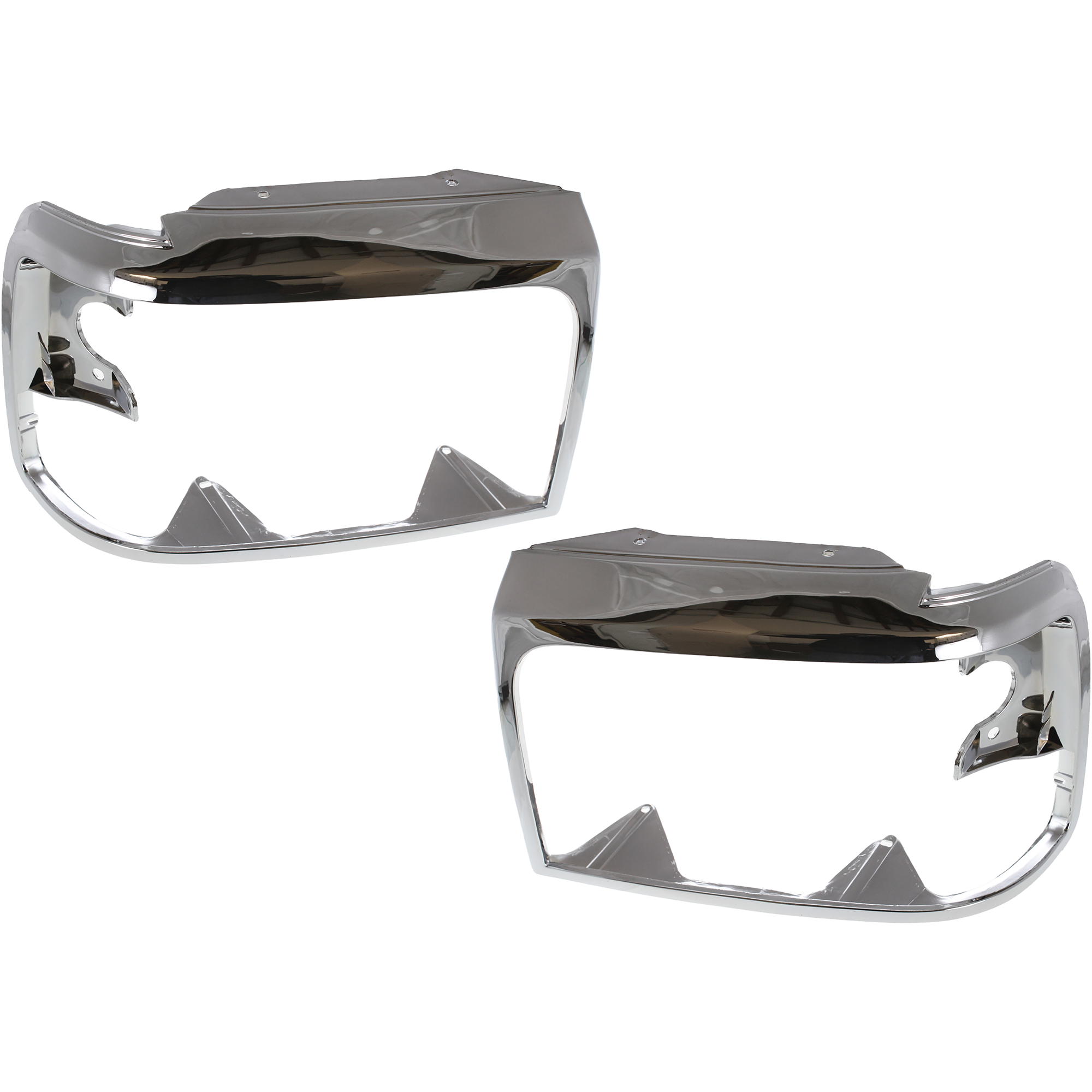AM F SERIES 92-97 HEAD LAMP DOOR RH AND LH Chrome SKU SET 7795 Partslink FO2513131 FO2512130 OEM F2TZ13064C F2TZ13064D