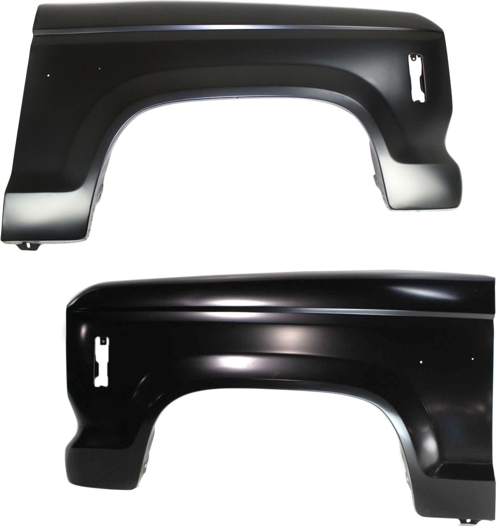 AM RANGER 83-88 FRONT FENDER RH AND LH Primed SKU SET 7801 Partslink FO1241117 FO1240117 OEM E6TZ16005A E6TZ16006A