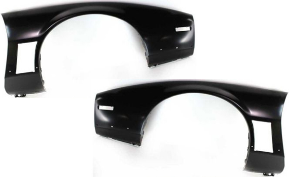 AM FIREBIRD 85-90 FRONT FENDER RH AND LH Primed Trans Am SKU SET 8307-1 Partslink GM1240107 GM1241107 OEM 10081965-10081966