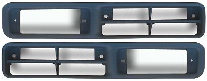 AM PICKUP 93-97 PATHFINDER 93-95 FRONT FOG LAMP MOLDING RH AND LH Primed Signal Lamp Frame Finisher SKU SET 9233 Partslink NI1038101 NI1039101 OEM 6225655G00-6225755G00