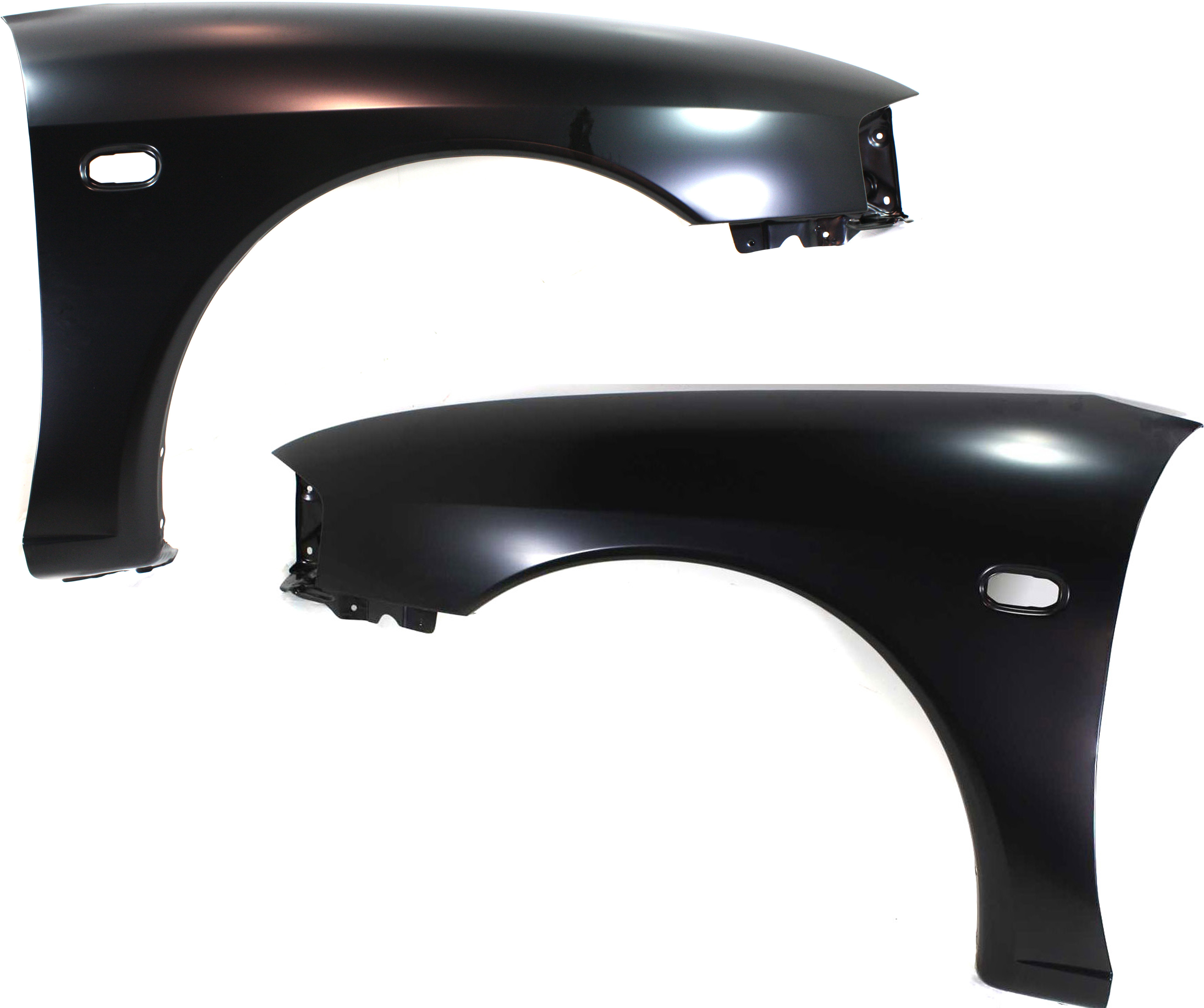 AM MIRAGE 97-02 FRONT FENDER RH AND LH Primed Coupe SKU SET 9532 Partslink MI1241136 MI1240136 OEM MR208880 MR208879