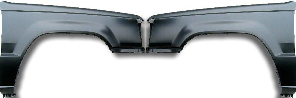 AM RAM 50 P U 87-93 MIGHTY MAX 87-96 FRONT FENDER RH AND LH Primed 2WD SKU SET 971 Partslink MI1241107 MI1240107 OEM MB506106 MB506105