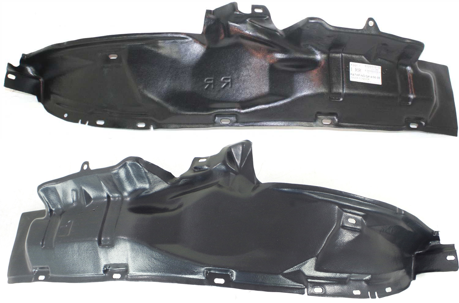 AM PATHFINDER 99-04 FRONT FENDER LINER RH AND LH Rear Section From 12-98 SKU SET 9757-1 Partslink NI1251116 NI1250116 OEM 638422W100-638432W100
