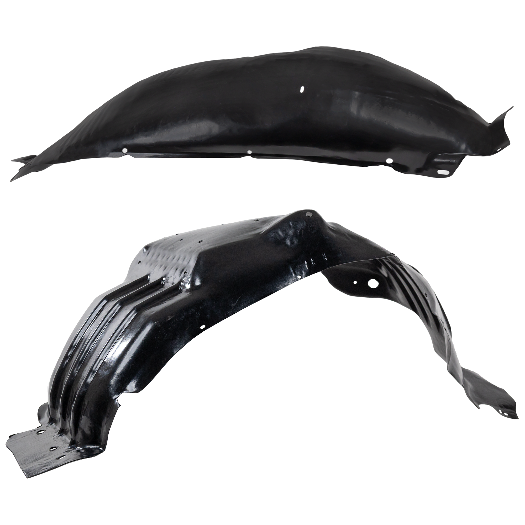 AM F SERIES 97-97 FRONT FENDER LINER RH AND LH Set of 2 Front Upper Section SKU SET 9814-2 Partslink FO1246104 FO1249102 OEM 8L3Z16102B F4TZ16055A