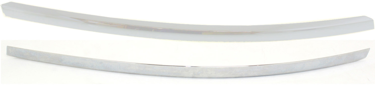AM A6 Quattro 05-08 S6-07-08 FRONT BUMPER MOLDING RH AND LH Chrome Plastic SKU SET A016101 Partslink AU1047101 AU1046101 OEM 4F08530662ZZ 4F08530652ZZ