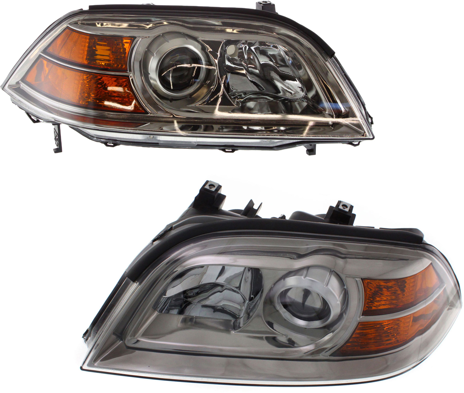 AM MDX 04-06 HEAD LAMP RH AND LH Lens and Housing Halogen SKU SET A100121 Partslink AC2518107 AC2519107 OEM 33151S3VA12-33101S3VA12