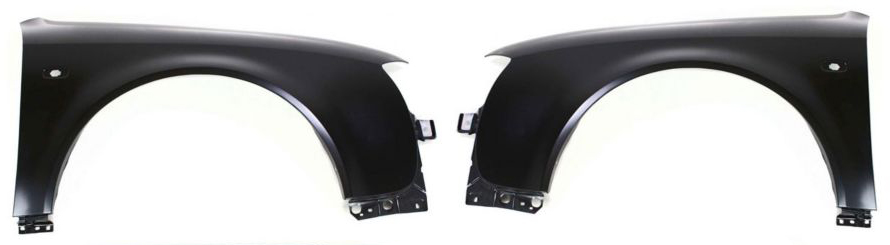 AM A6-98-01 FRONT FENDER RH AND LH Primed 6 Cyl SKU SET A131 Partslink AU1241112 AU1240112 OEM 4B0821106A 4B0821105A