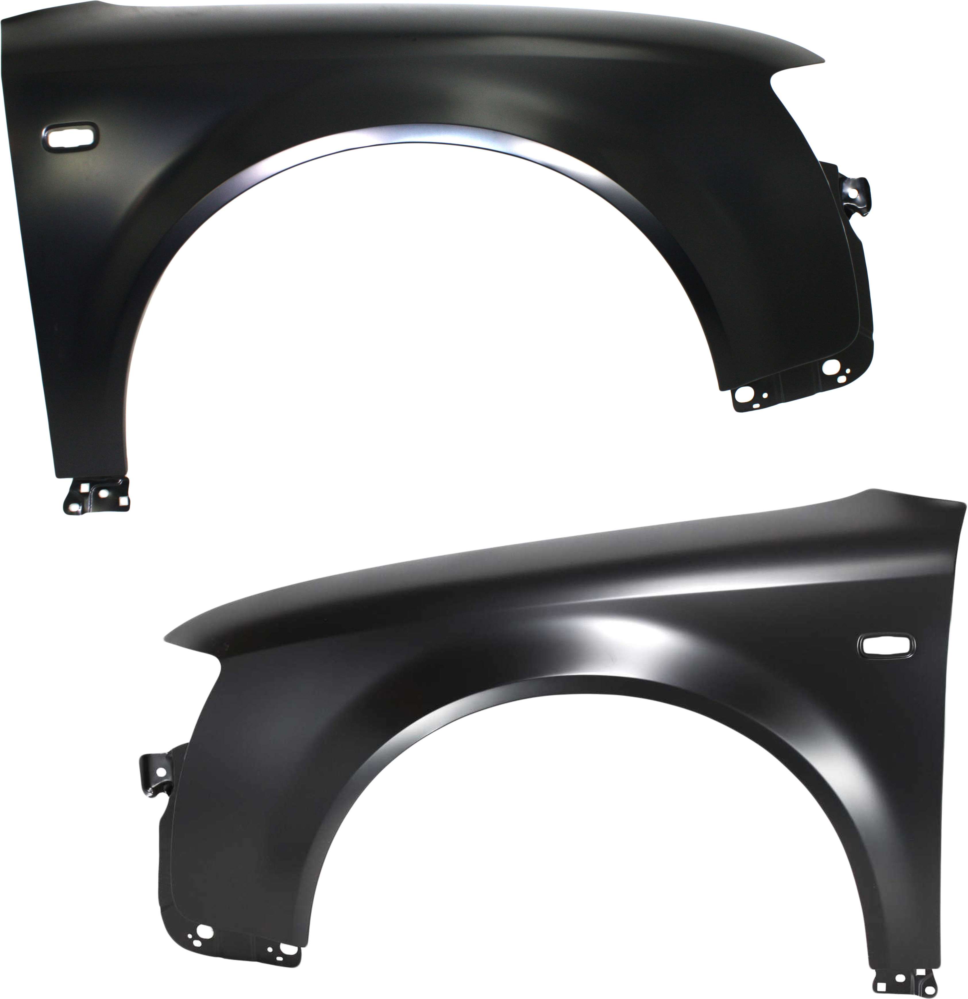 AM A4-02-05 FRONT FENDER RH AND LH Primed Sedan Wagon SKU SET A220123 Partslink AU1240115 AU1241115 OEM 8E0821105B 8E0821106B