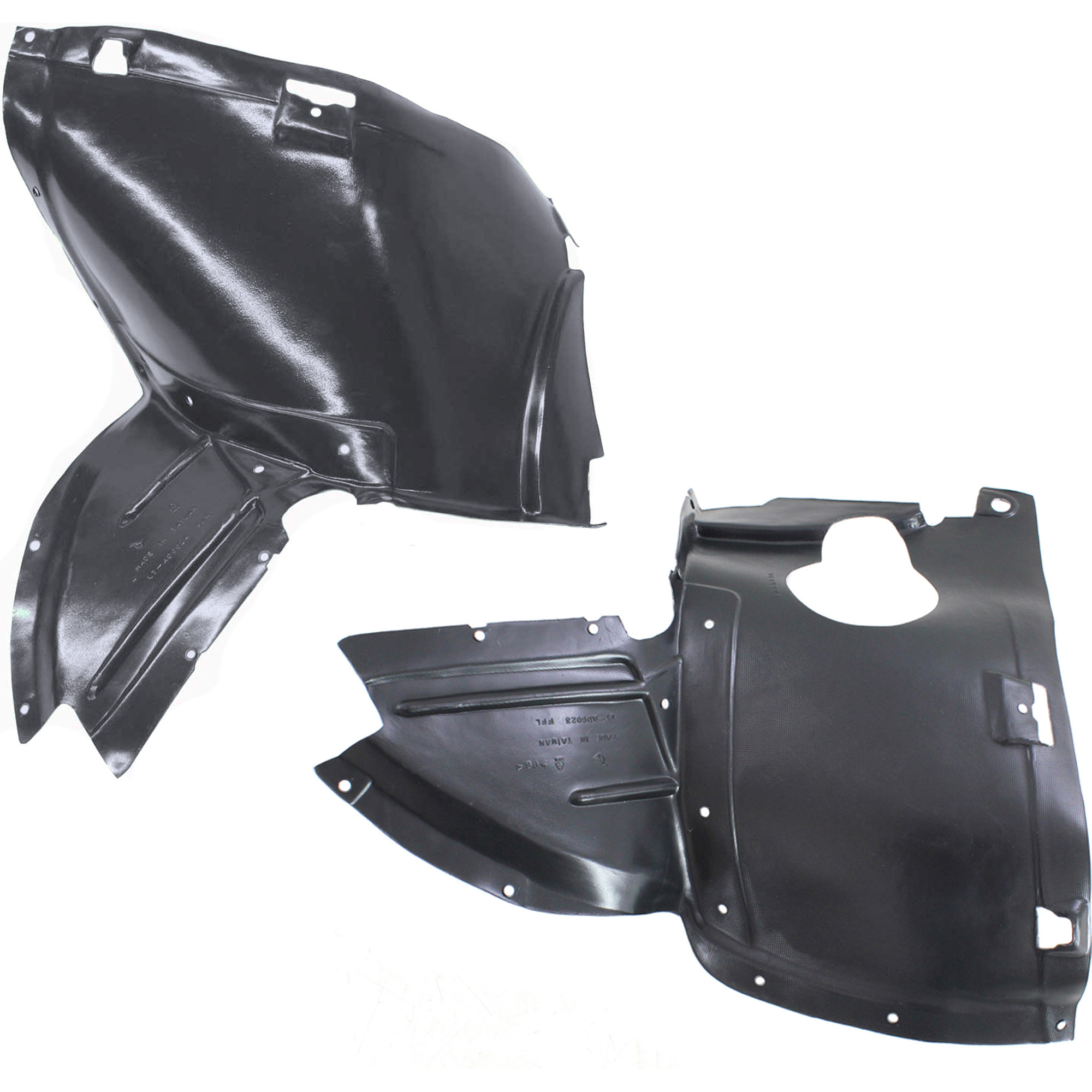AM A3-06-11 FRONT FENDER LINER RH AND LH Front Section SKU SET A222153 Partslink AU1250101 AU1251101 OEM 8P0821191C 8P0821192B