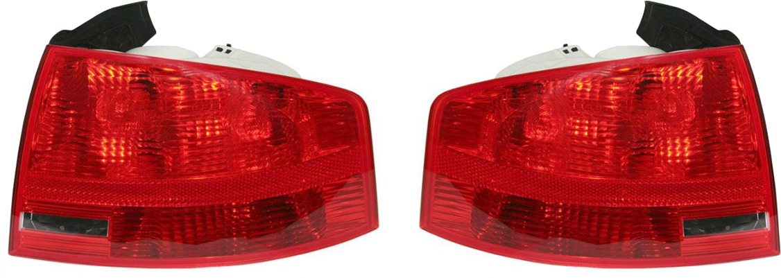 AM A4 A4 QUATTRO 05-08 TAIL LAMP RH AND LH Outer Assembly Sedan SKU SET A730107 Partslink AU2801103 AU2800103 OEM 8E5945096A 8E5945095A