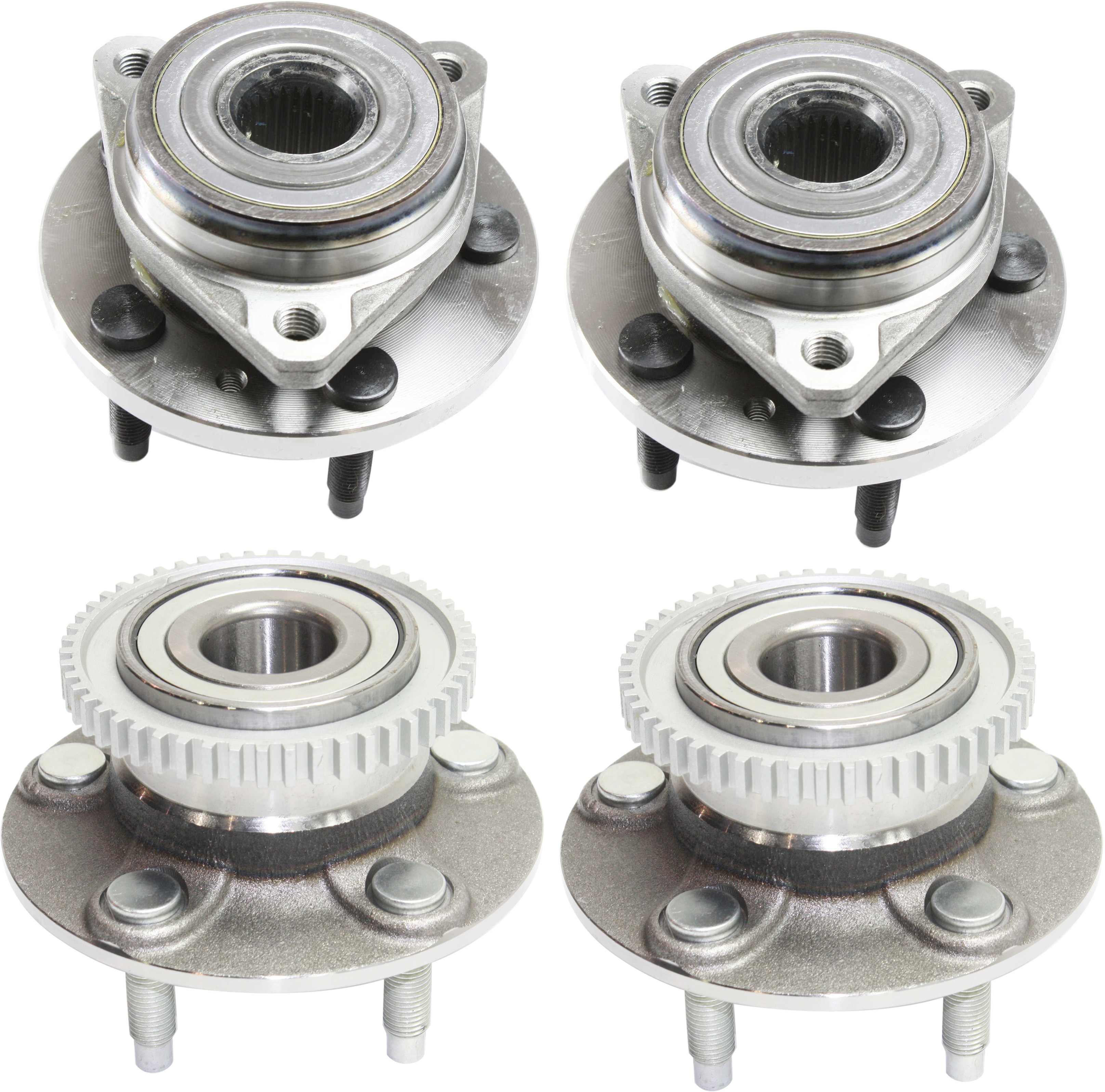 AM WINDSTAR 98-03 FRONT AND REAR HUB ASSEMBLY RH AND LH 5 Studs SKU SET ARB513156-4 OEM 1F2Z1104AB F78Z1104AA