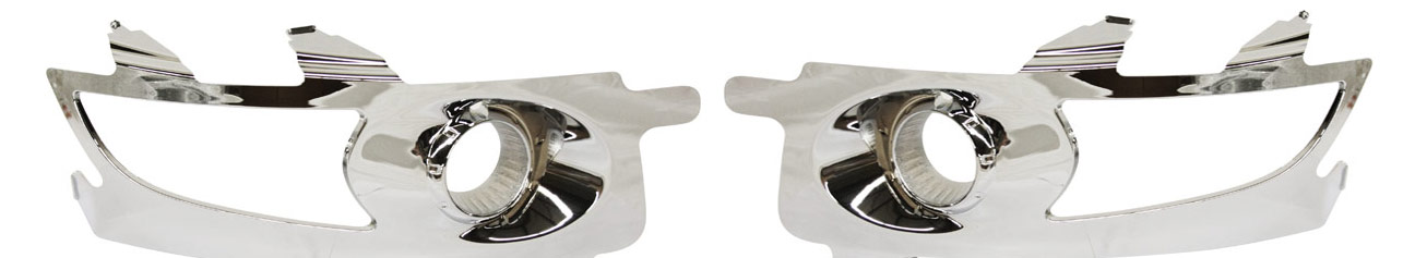 AM ENCLAVE 08-12 FRONT FOG LAMP MOLDING RH AND LH Chrome SKU SET ARBB107501 Partslink GM2598108 GM2599108 OEM 25878271-25878272