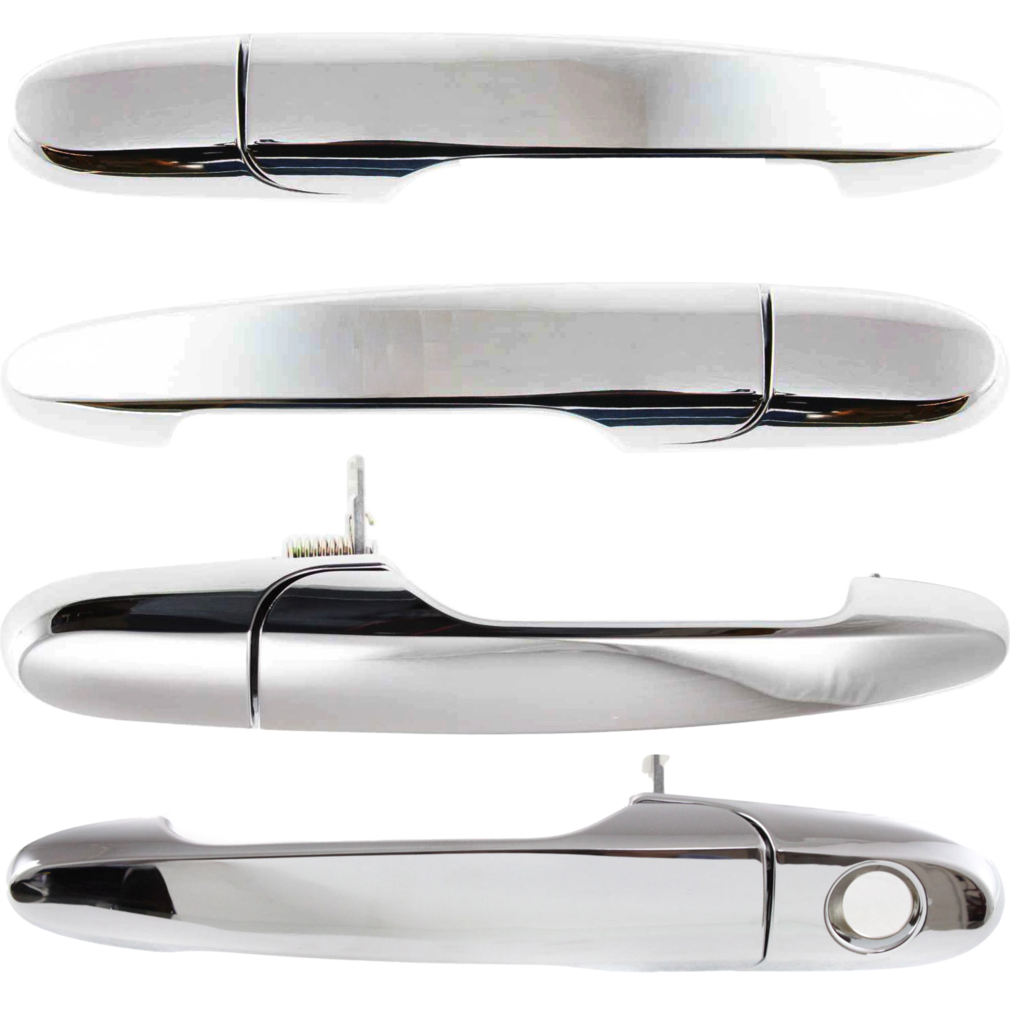 AM ALLURE 05-09 IMPALA 06-13 FRONT AND REAR EXTERIOR DOOR HANDLE RH AND LH Chrome SKU SET ARBB462105-4 Partslink GM1311165 GM1520132 GM1310165 OEM 15773793-15936038-15773794-157