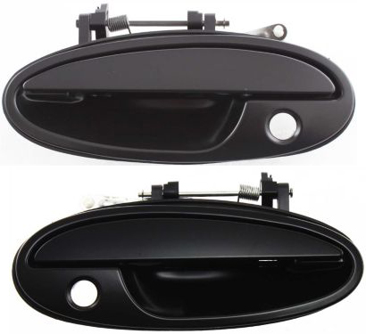 AM PARK AVENUE 97-05 RIVIERA 95-99 FRONT EXTERIOR DOOR HANDLE RH AND LH Smooth Black w Keyhole Plastic SKU SET ARBB462119 Partslink GM1310170 GM1311170 OEM 25699151-25699150