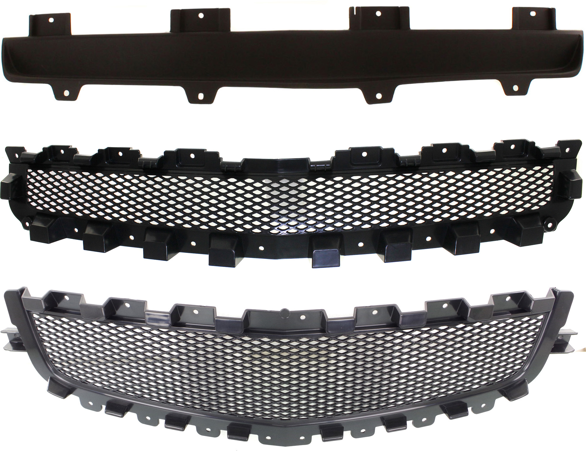 AM MALIBU 08-12 GRILLE ASSEMBLY Set of 3 SKU SET ARBC070105-3 Partslink GM1200600 GM1200601 GM1223104 OEM 15823699-15823700-25784042