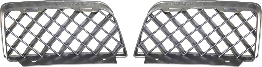 AM TRAILBLAZER 06-09 FRONT FOG LAMP COVER RH AND LH Textured Black Side bumper grille SKU SET ARBC107509 Partslink GM2599105 GM2598105 OEM 15135190-15135189
