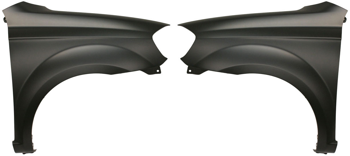 AM AVEO 09-11 FRONT FENDER RH AND LH Primed Sedan w o Signal Light Hole CAPA SKU SET ARBC220103Q Partslink GM1240355C GM1241355C OEM 95198267-95198268