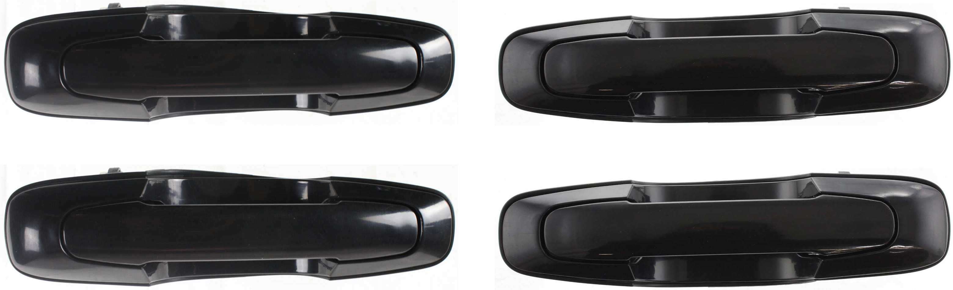 AM GRAND VITARA 99-05 XL 7-02-06 FRONT AND REAR DOOR HANDLE RH AND LH Set of 4 Outside Textured Black SKU SET ARBC462103-4 Partslink GM1311158 GM1310158 OEM 30021404-30021406