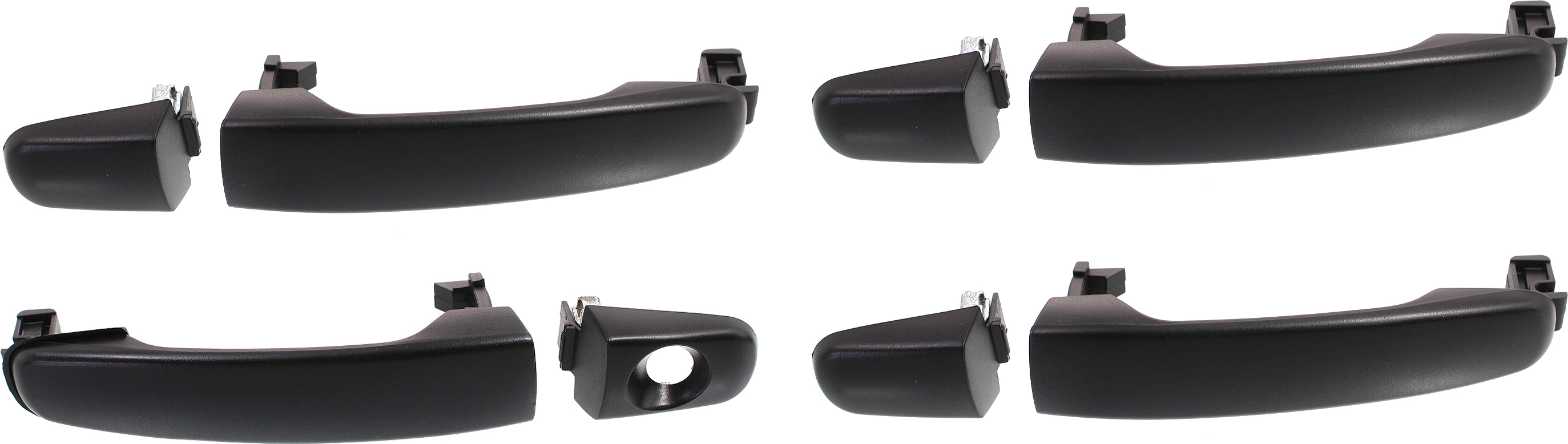 AM MALIBU 04-08 HHR 06-11 FRONT AND REAR DOOR HANDLE RH AND LH Set of 4 Outside Textured Black SKU SET ARBC462139-4 Partslink GM1310184 OEM 22729814-22729814 PFM