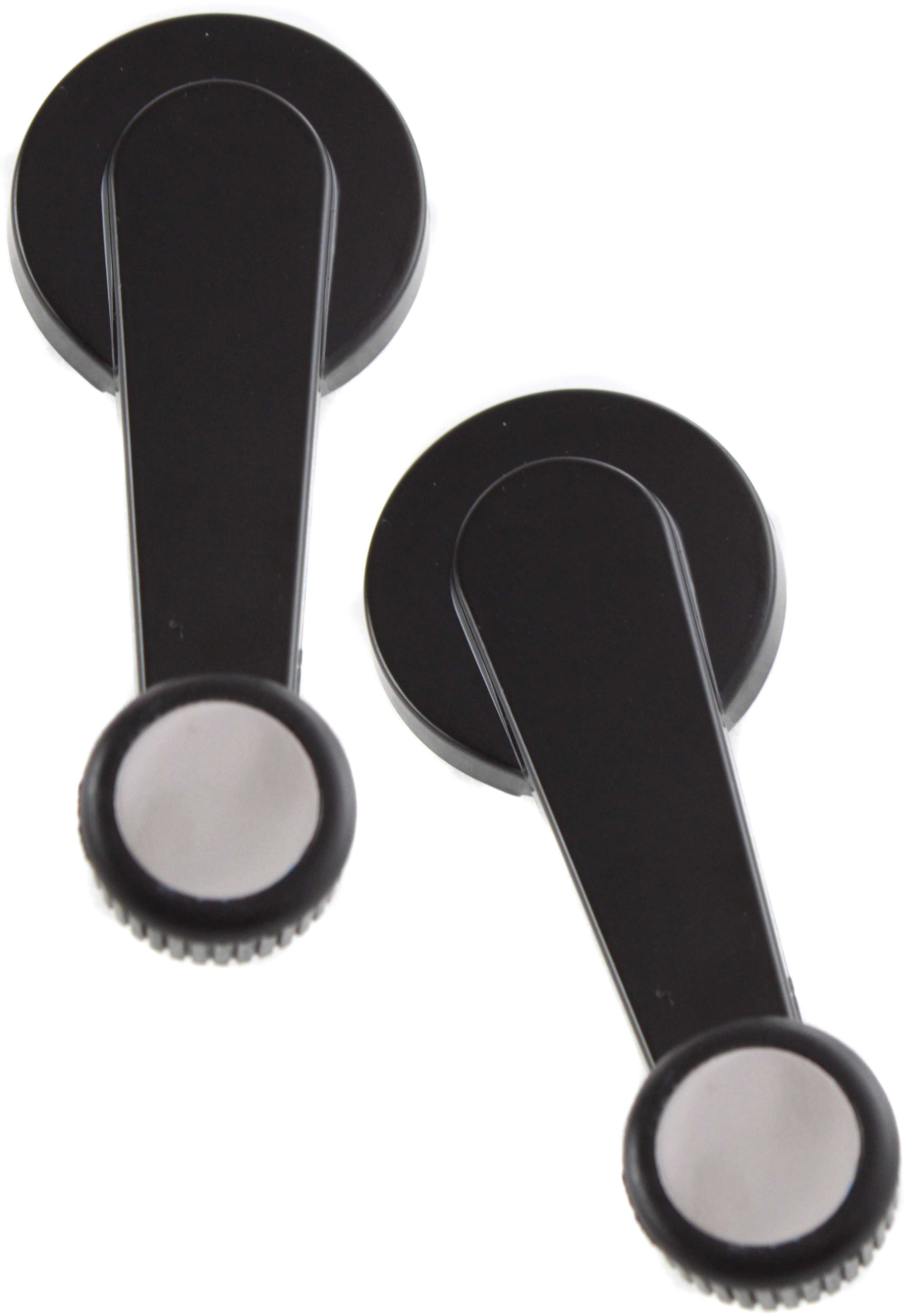 AM S15-82-90 ASTRO SAFARI 85-05 FRONT WINDOW CRANK Smooth Black w Black Knob SKU SET ARBC463201-2 Partslink GM1354103 OEM 15588093