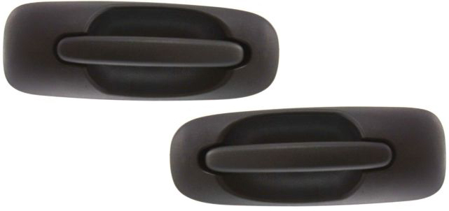 AM TOWN AND COUNTRY 01-07 REAR DOOR HANDLE RH AND LH Outside Side Sliding Door Textured Black w o Keyhole SKU SET ARBC491315 Partslink CH1521113 CH1520113 OEM RP86VTEAC RP87SW1AC