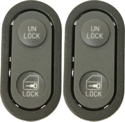 AM C K FULL SIZE PICKUP 91-92 DOOR LOCK SWITCH Power 1 button type With 5 prong connector Front SKU SET ARBC505604-2 OEM 19179680-22086338