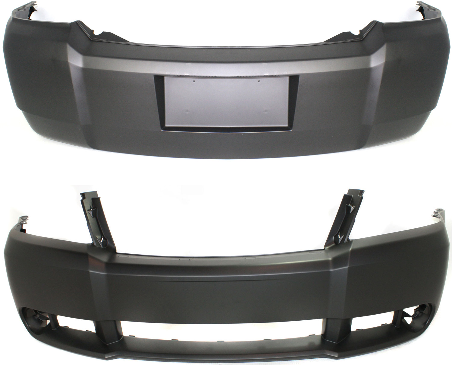 AM AVENGER 08-10 FRONT AND REAR BUMPER COVER Primed SKU SET ARBD010310P 2 Partslink CH1000918 CH1100900 OEM 68004623AB 68004697AA