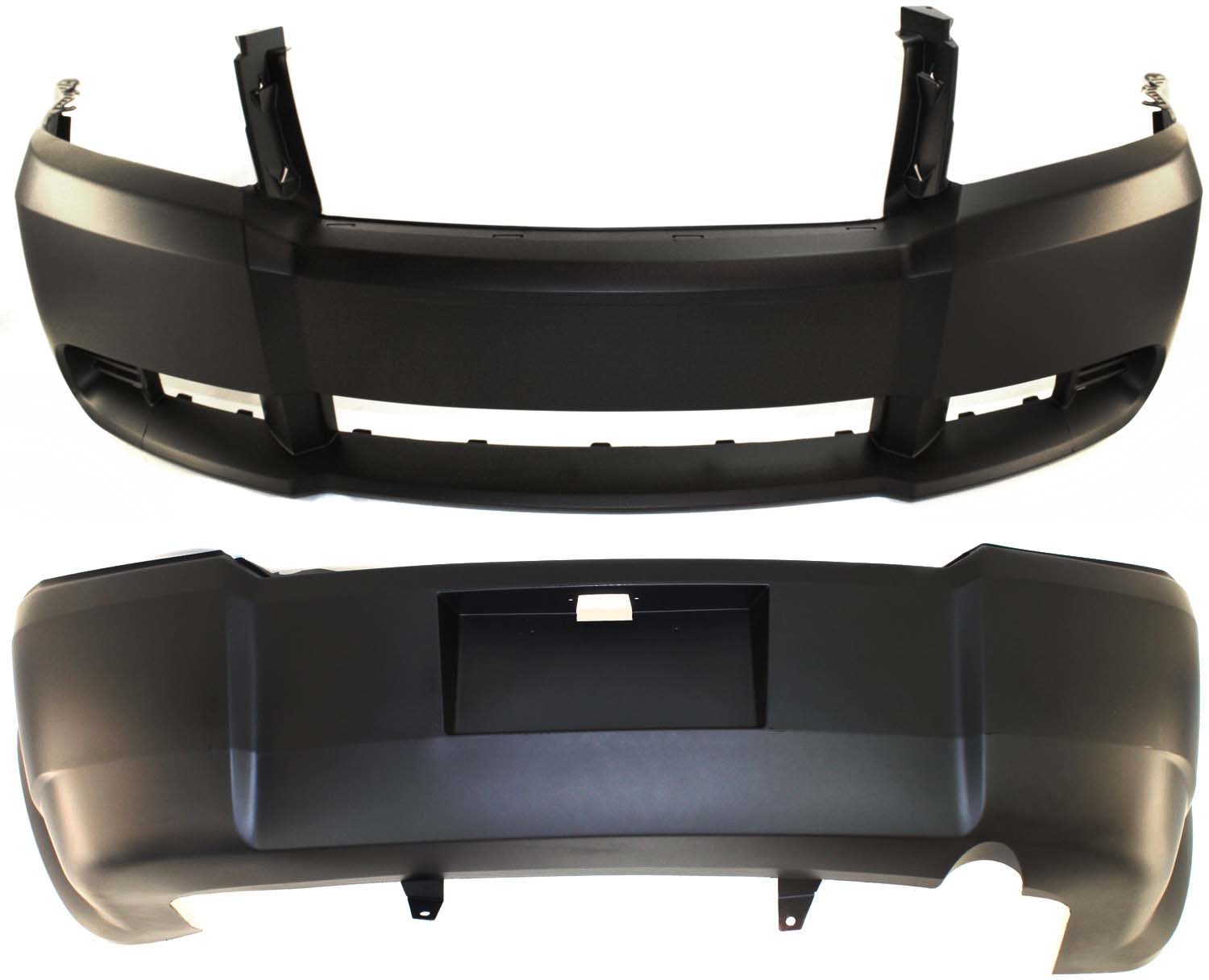 AM AVENGER 08-10 FRONT AND REAR BUMPER COVER Set of 2 Primed SKU SET ARBD010311P 2 Partslink CH1000919 CH1100901 OEM 68004683AB 68004703AA