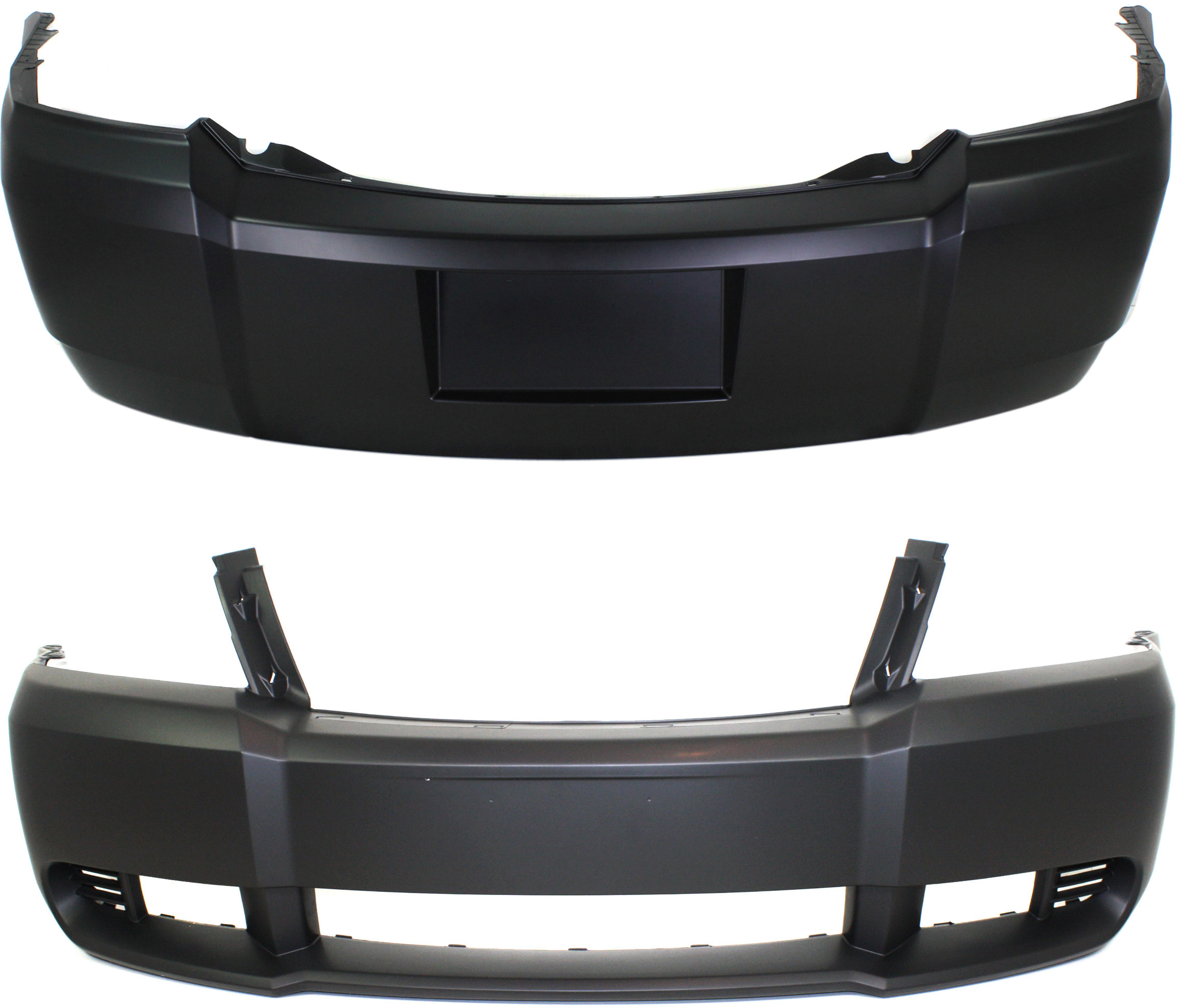 AM AVENGER 08-10 FRONT AND REAR BUMPER COVER Primed CAPA SKU SET ARBD010311PQ 2 Partslink CH1000919C CH1100901C OEM 68004683AB 68004703AA