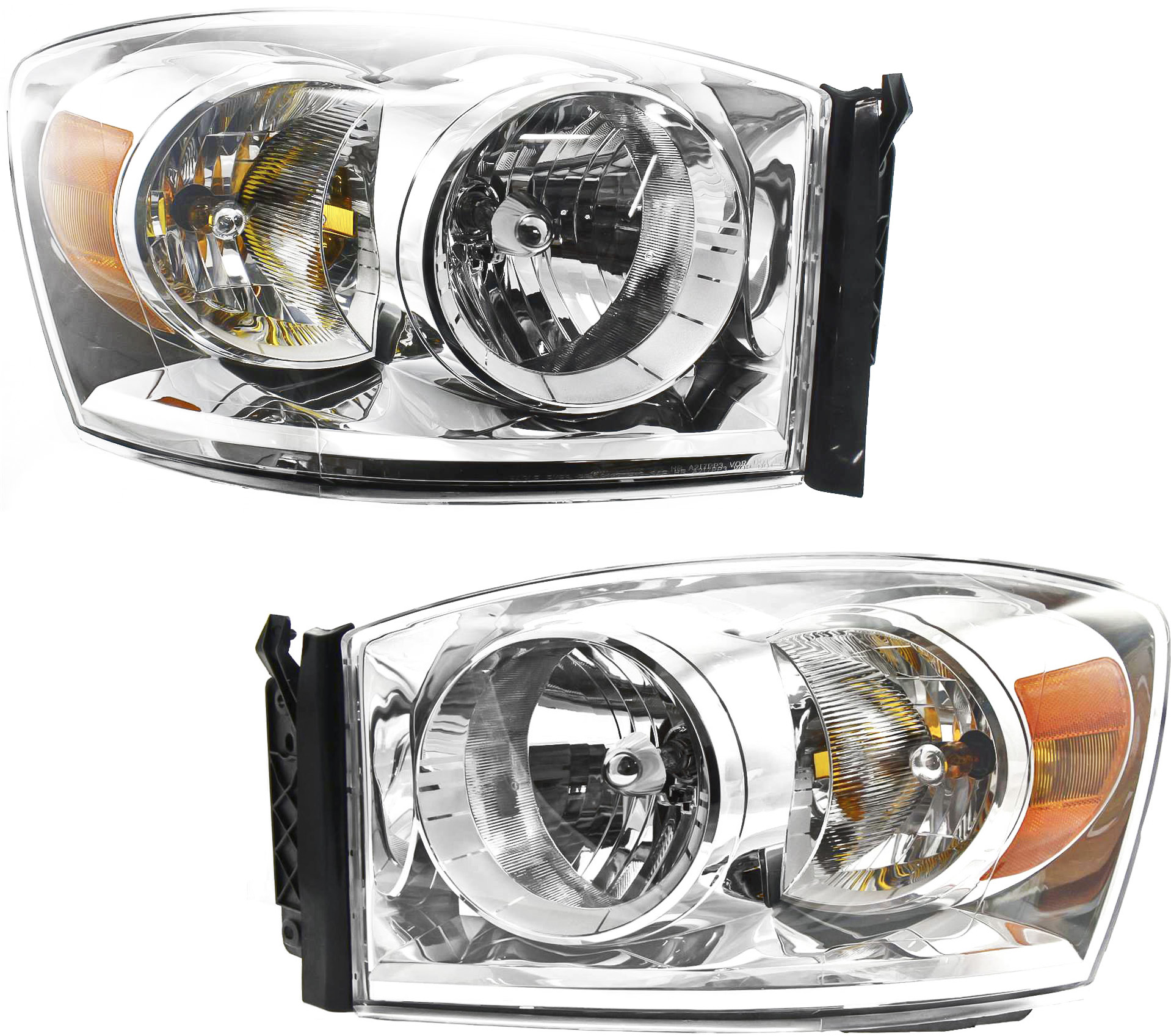 AM DODGE FULL SIZE PICKUP 07-09 HEAD LAMP RH AND LH Assembly Halogen All Cab Type SKU SET ARBD100101 Partslink CH2502180 CH2503180 OEM 68003125AD PFM 68003124AD PFM